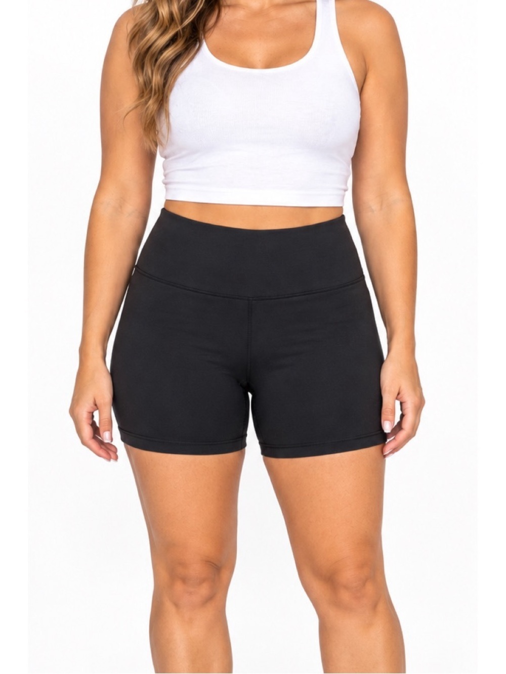 Yogalicious black athletic biker/running shorts